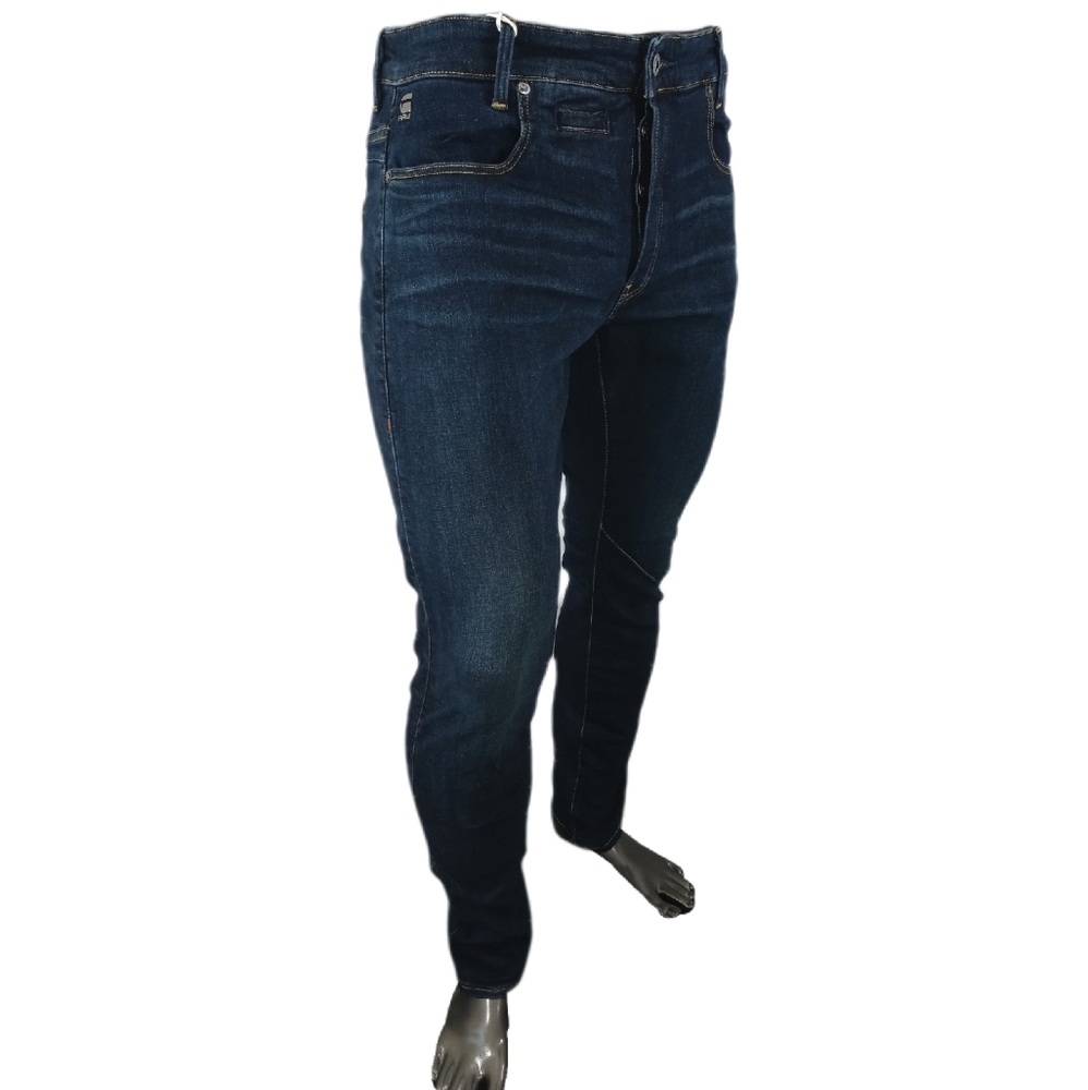G-Star Raw Men's D-STAQ Slim fit Blue Jeans - Picture 3 of 6